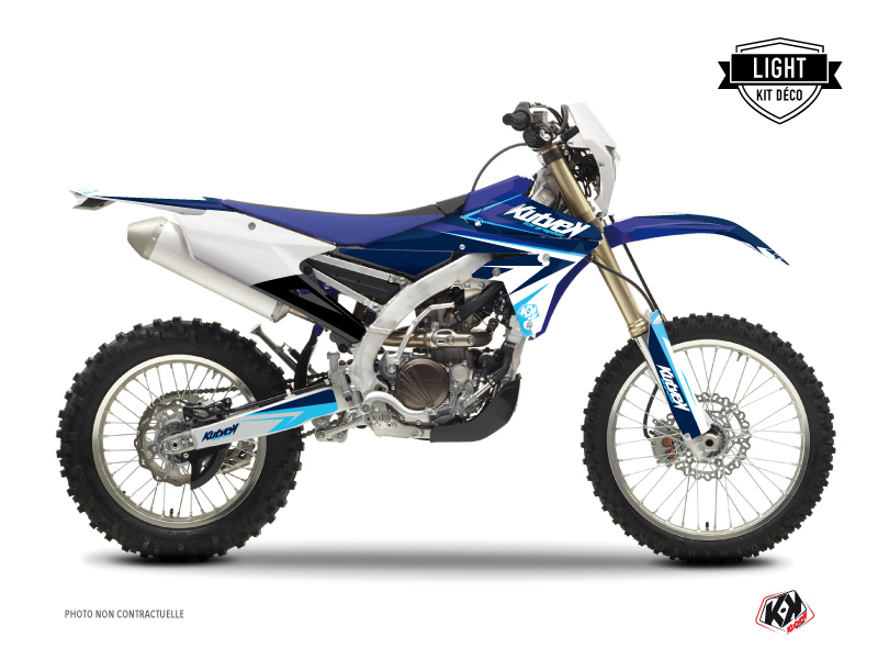 Kit Déco Moto Cross Stage Yamaha 250 WRF Bleu LIGHT