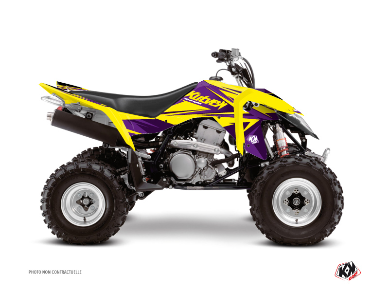 Kit Déco Quad Stage Suzuki 400 LTZ IE Jaune Violet