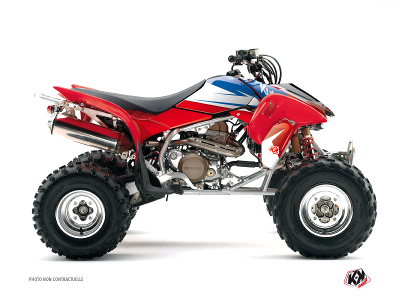 Kit Déco Quad Stage Honda 400 TRX Bleu Rouge