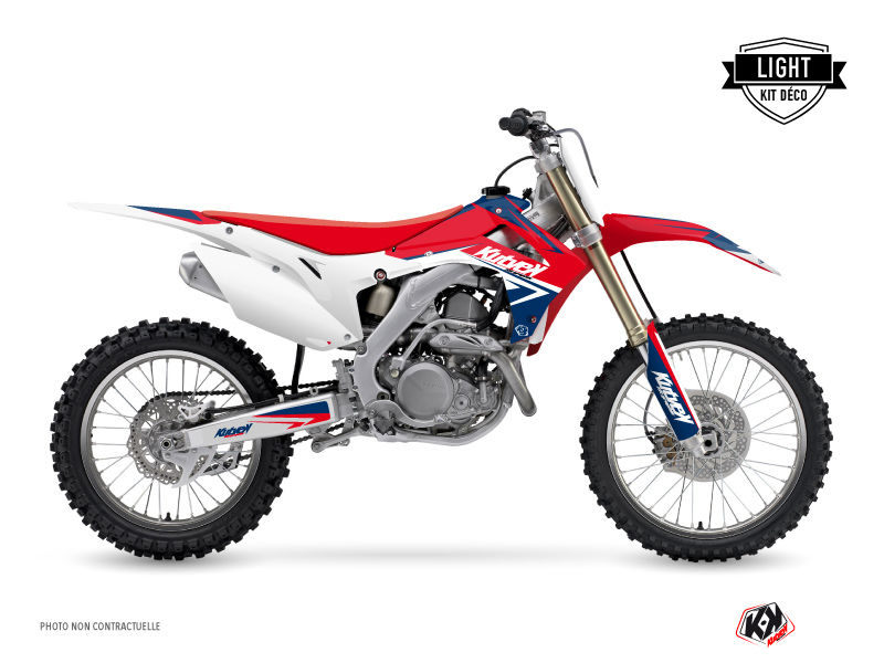 Honda 450 CRF Dirt Bike Stage Graphic Kit Blue Red LIGHT