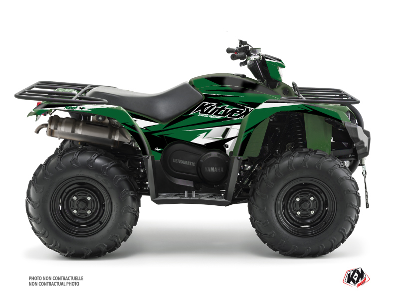 Yamaha 450 Kodiak ATV Stage Graphic Kit Black Green