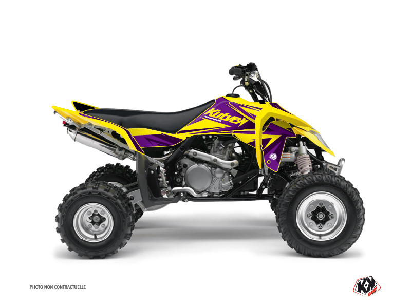 Suzuki 450 LTR ATV Stage Graphic Kit Yellow Purple