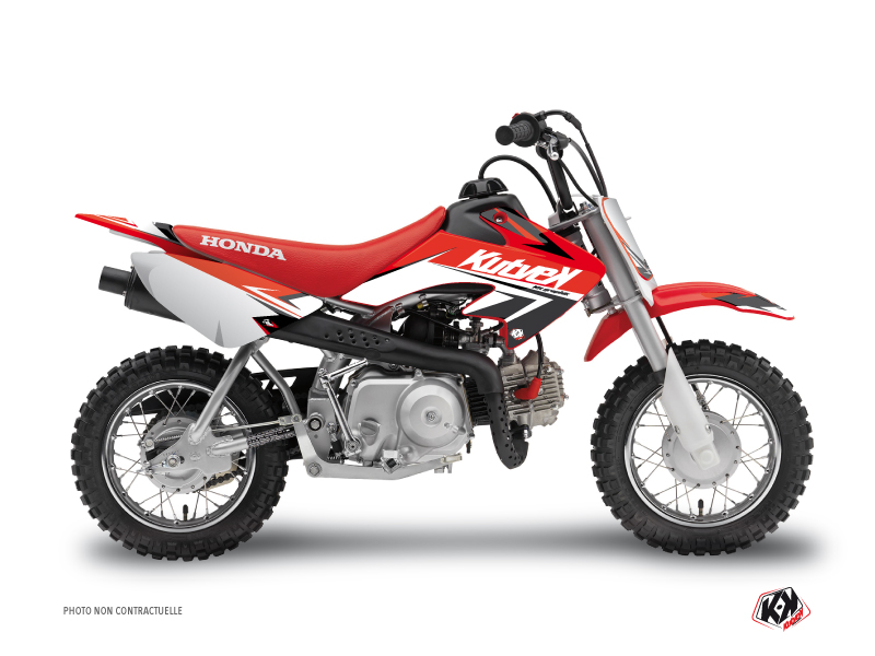 Honda 50 CRF Dirt Bike Stage Graphic Kit Red - Kutvek Kit Graphik
