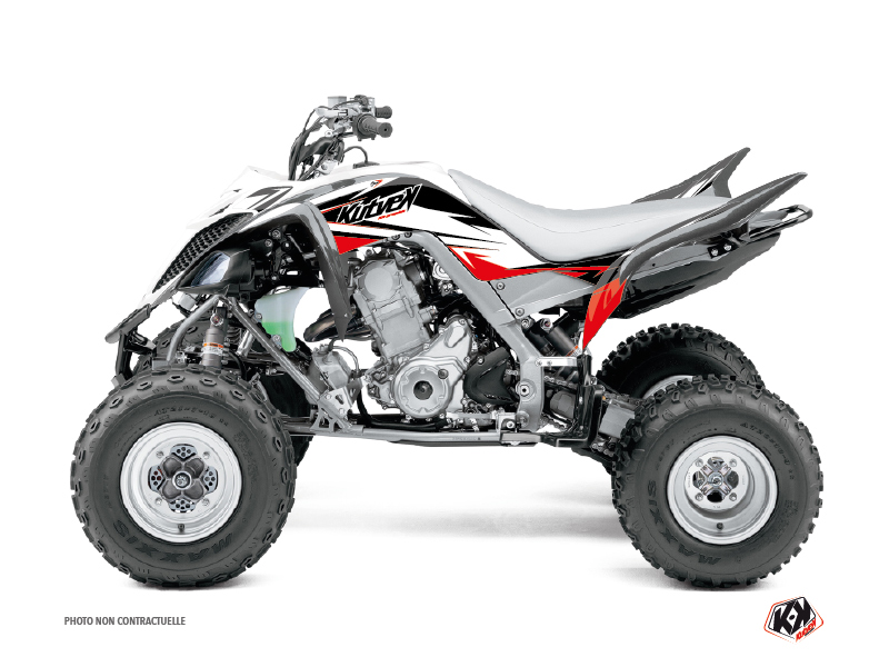 Yamaha 660 Raptor ATV Stage Graphic Kit Black Red