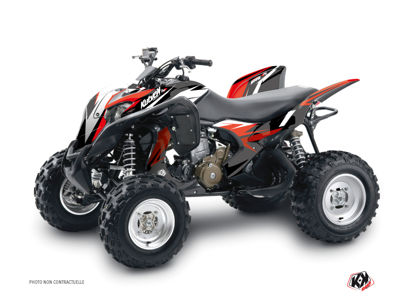 Honda 700 TRX ATV Stage Graphic Kit Black Red