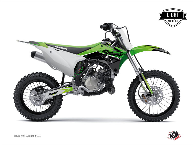 Kawasaki 85 KX Dirt Bike Stage Graphic Kit Green LIGHT