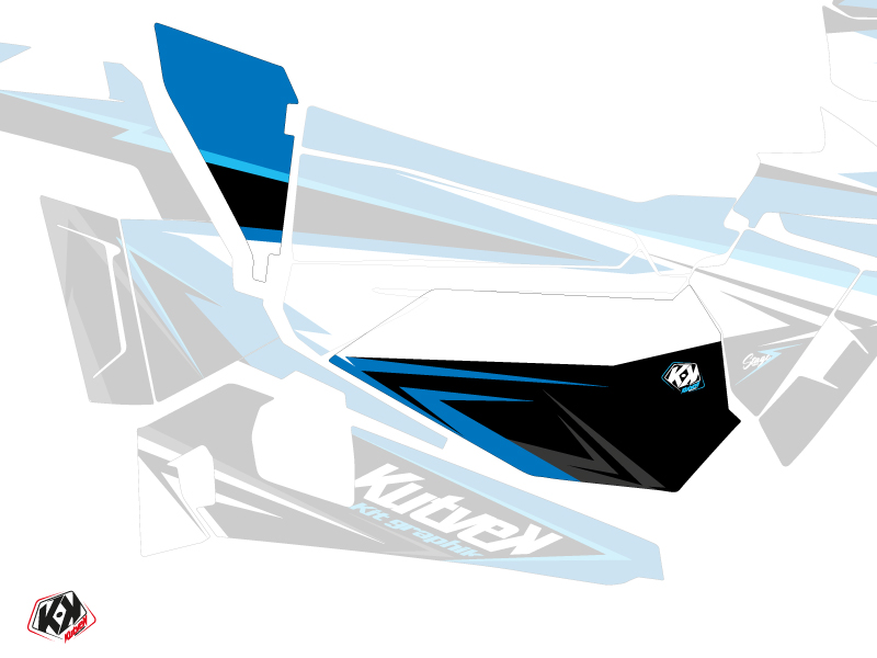 Kit Déco Portes Basses Dragonfire Stage SSV Polaris RZR 900S/1000/Turbo 2015-2017 Bleu