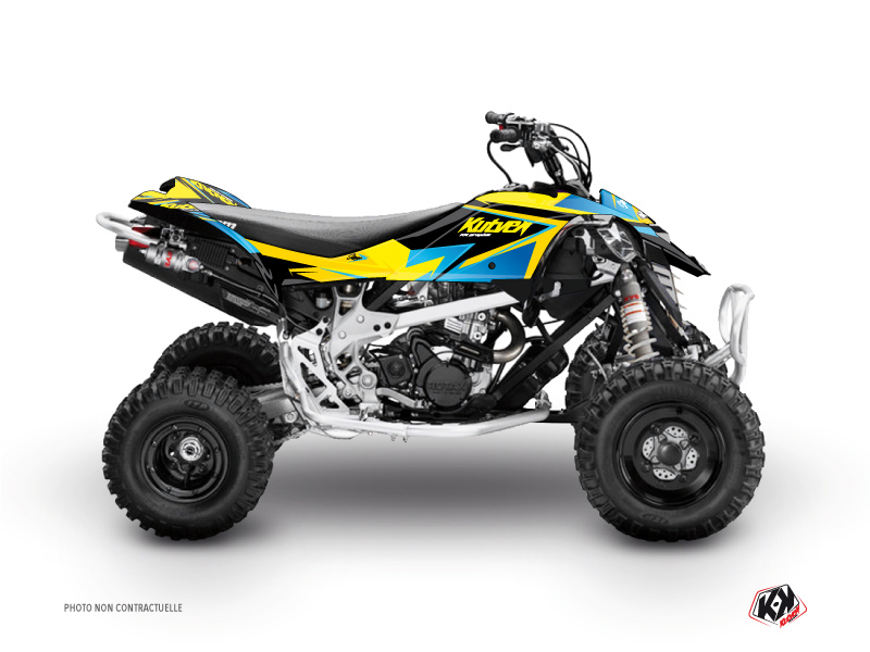 Can Am DS 450 ATV Stage Graphic Kit Yellow Blue