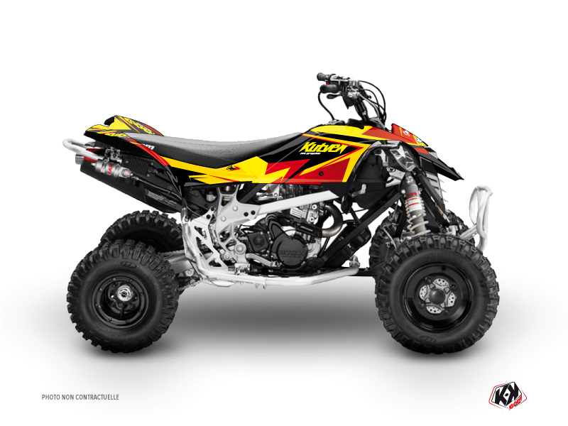 Can Am DS 650 ATV Stage Graphic Kit Yellow Red