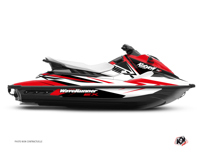 Yamaha EX Jet-Ski Stage Graphic Kit White Red