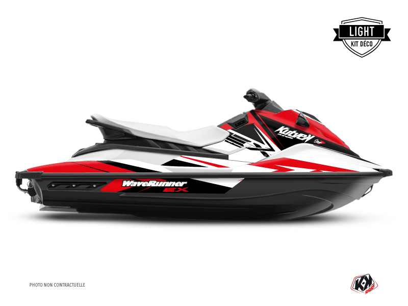 Yamaha EX Jet-Ski Stage Graphic Kit White Red LIGHT