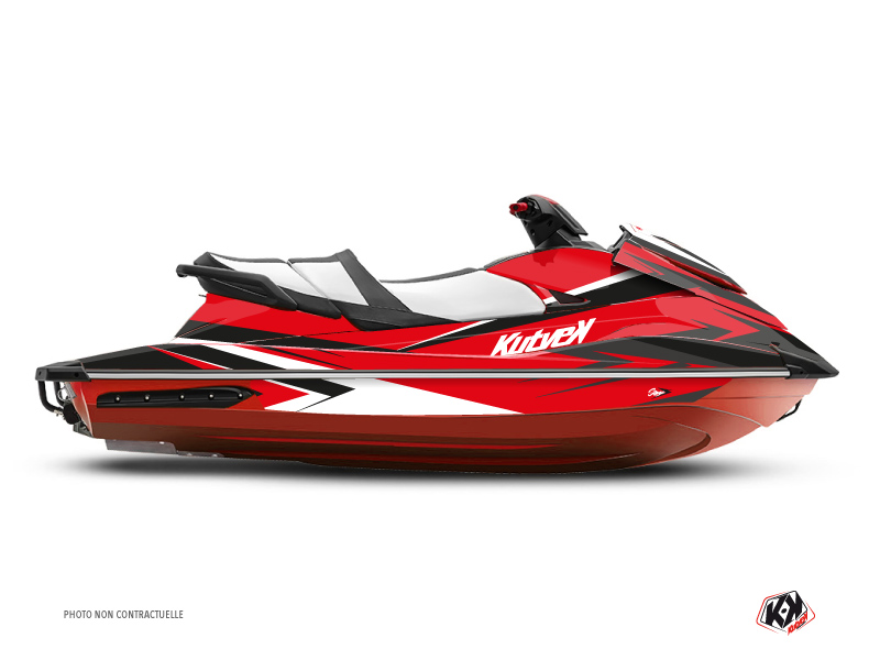 Yamaha GP 1800 Jet-Ski Stage Graphic Kit Red Black