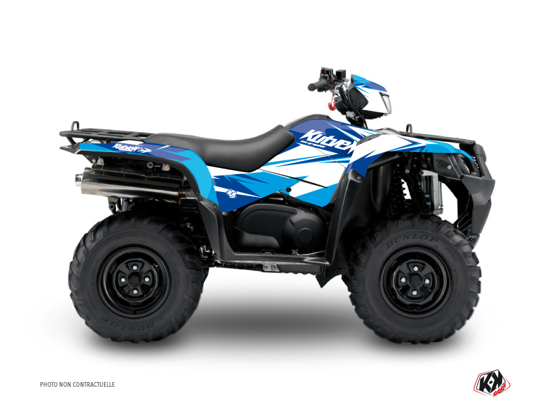 Suzuki King Quad 500 ATV Stage Graphic Kit Blue