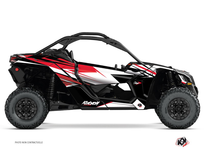 Can Am Maverick X3 UTV Stage Graphic Kit Red