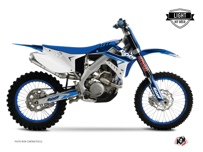 TM MX 125 Dirt Bike Stage Graphic Kit Blue LIGHT