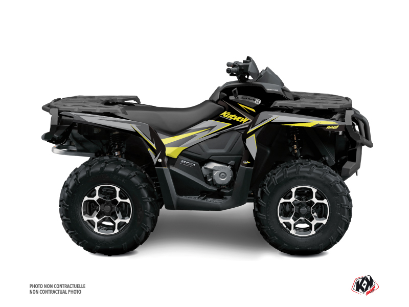 Can Am Outlander 1000 ATV Stage Graphic Kit Neon Grey