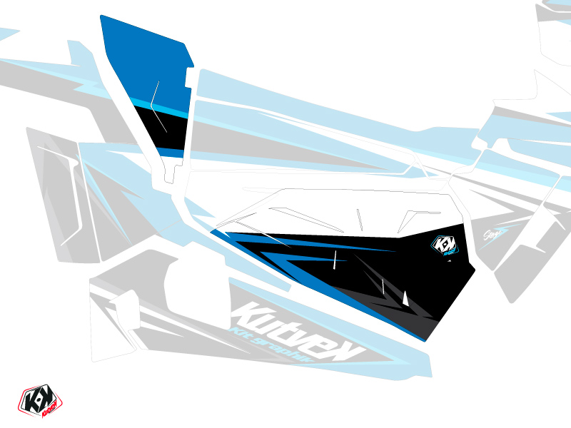 Kit Déco Portes Origine Basses Stage SSV Polaris RZR 900S/1000/Turbo 2015-2017 Bleu