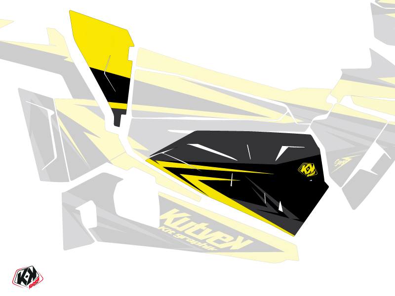 Kit Déco Portes Origine Basses Stage SSV Polaris RZR 900S/1000/Turbo 2015-2017 Noir Jaune