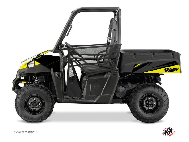 Polaris Ranger 570 UTV Stage Graphic Kit Black Yellow