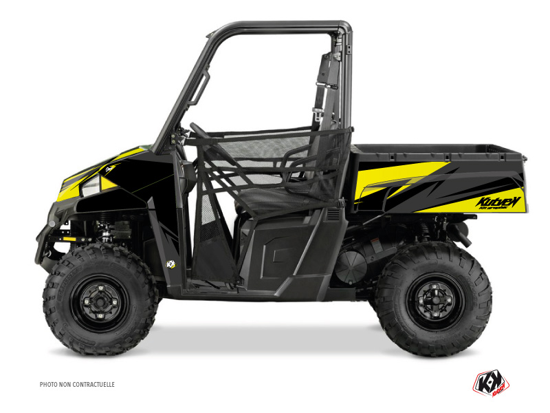 Polaris Ranger 900 XP UTV Stage Graphic Kit Black Yellow