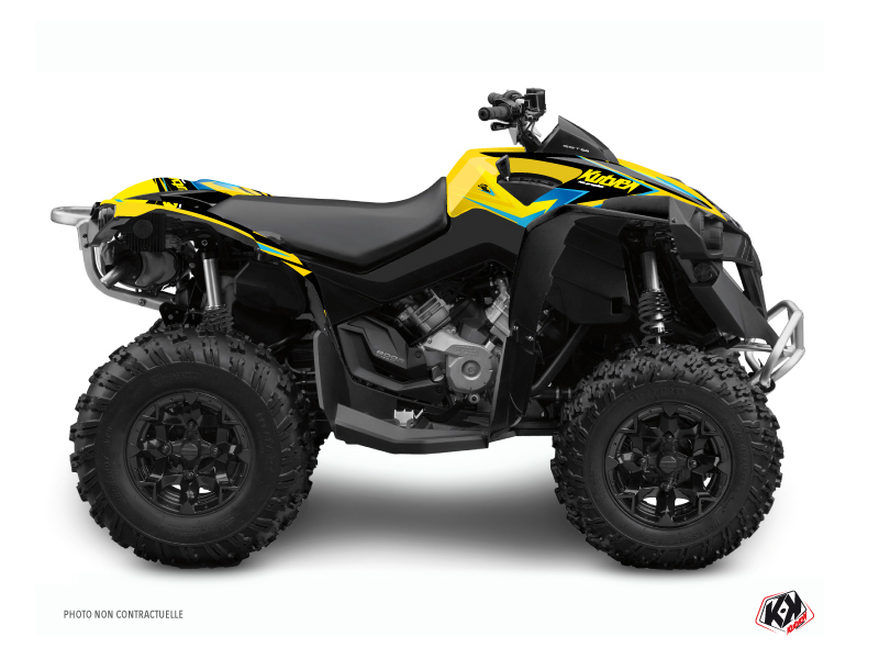 Kit Déco Quad Stage Can Am Renegade Jaune Bleu