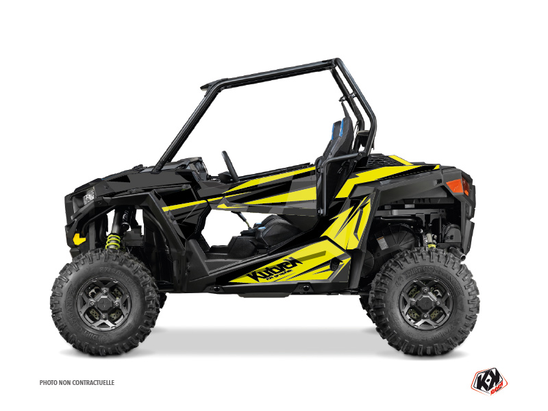 Polaris RZR 900 S UTV Stage Graphic Kit Black Yellow