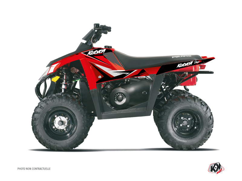 Polaris Scrambler 500 ATV Stage Graphic Kit Red