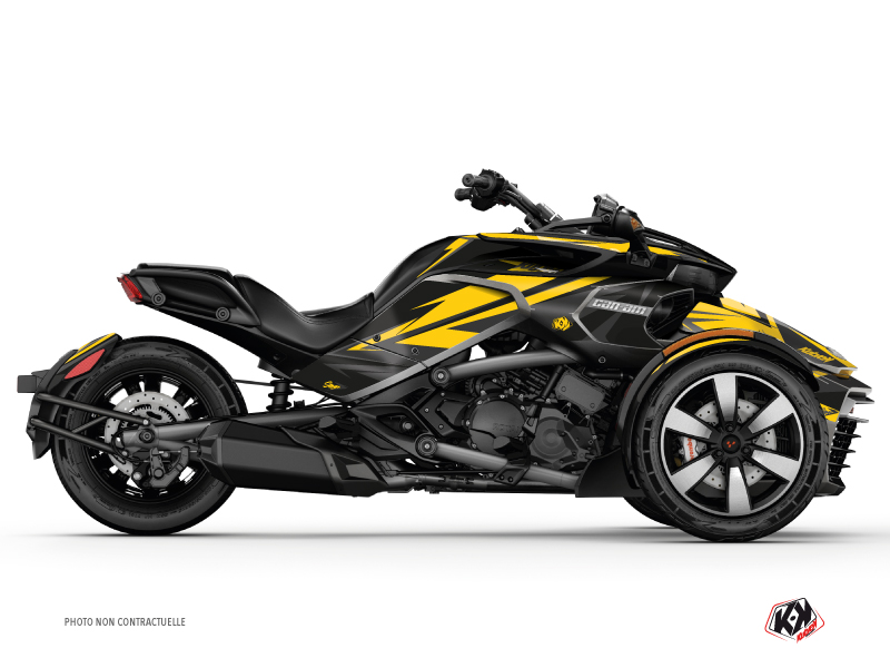 Kit Déco Hybride Stage Can Am Spyder F3 Limited Jaune