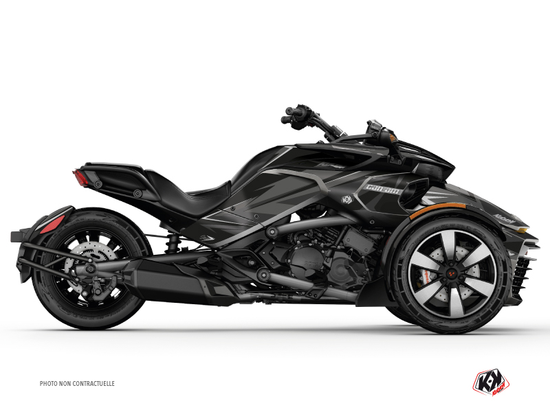 Kit Déco Hybride Stage Can Am Spyder F3 Limited Noir Gris