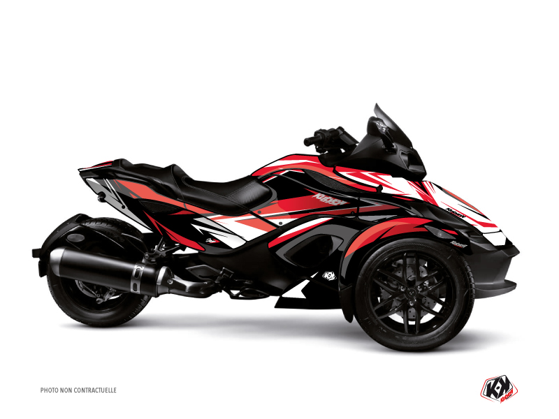 Can Am Spyder RS Roadster Stage Graphic Kit Red