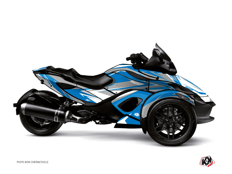 Kit Déco Hybride Stage Can Am Spyder RT Bleu Gris