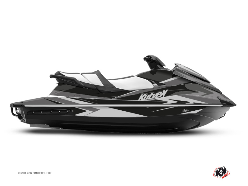 Yamaha VX Jet-Ski Stage Graphic Kit Black Grey