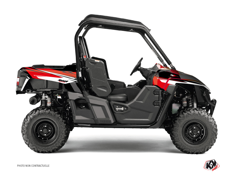 Yamaha Wolverine-R UTV Stage Graphic Kit Black Red