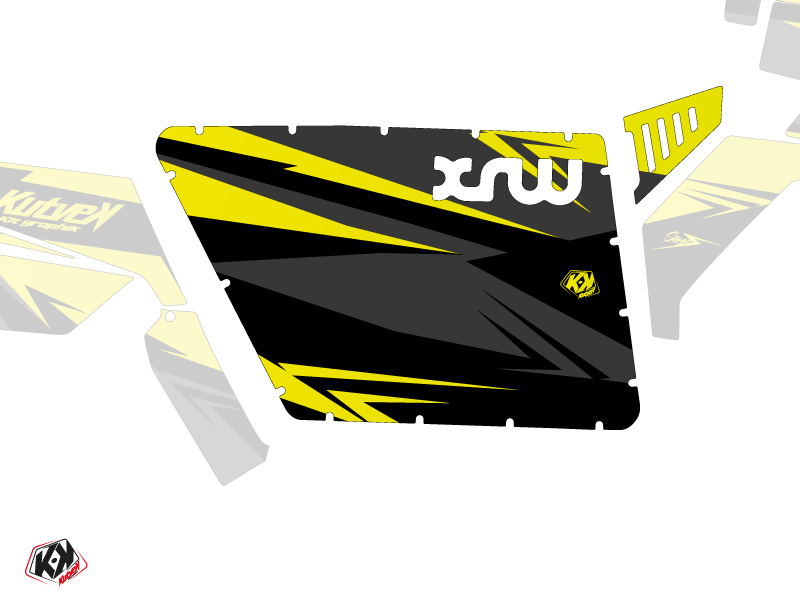 Kit Déco Portes Standard XRW Stage SSV Polaris RZR 570/800/900 2008-2014 Noir Jaune