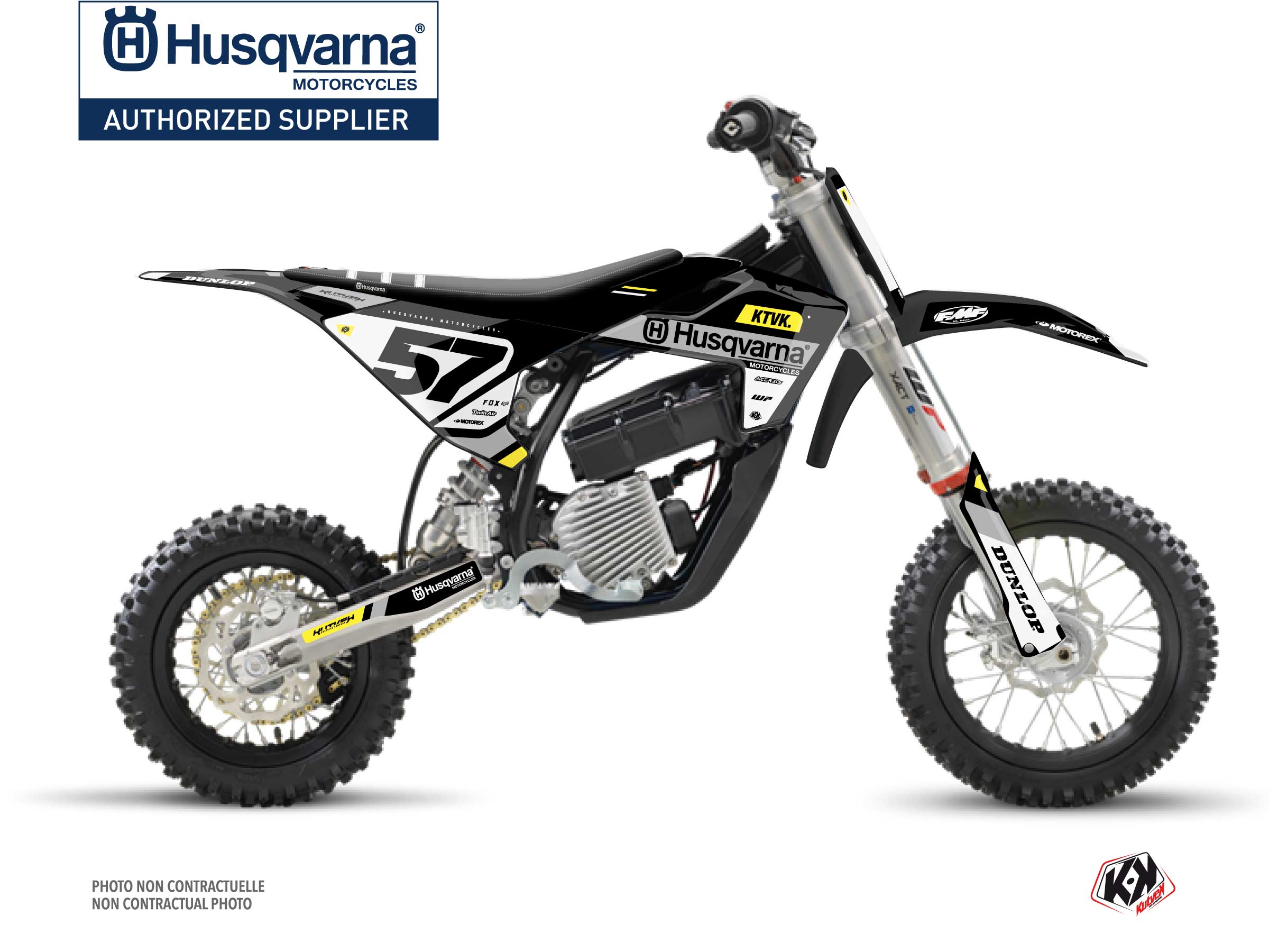 Kit Déco Moto Cross Start Husqvarna EE-5 Jaune