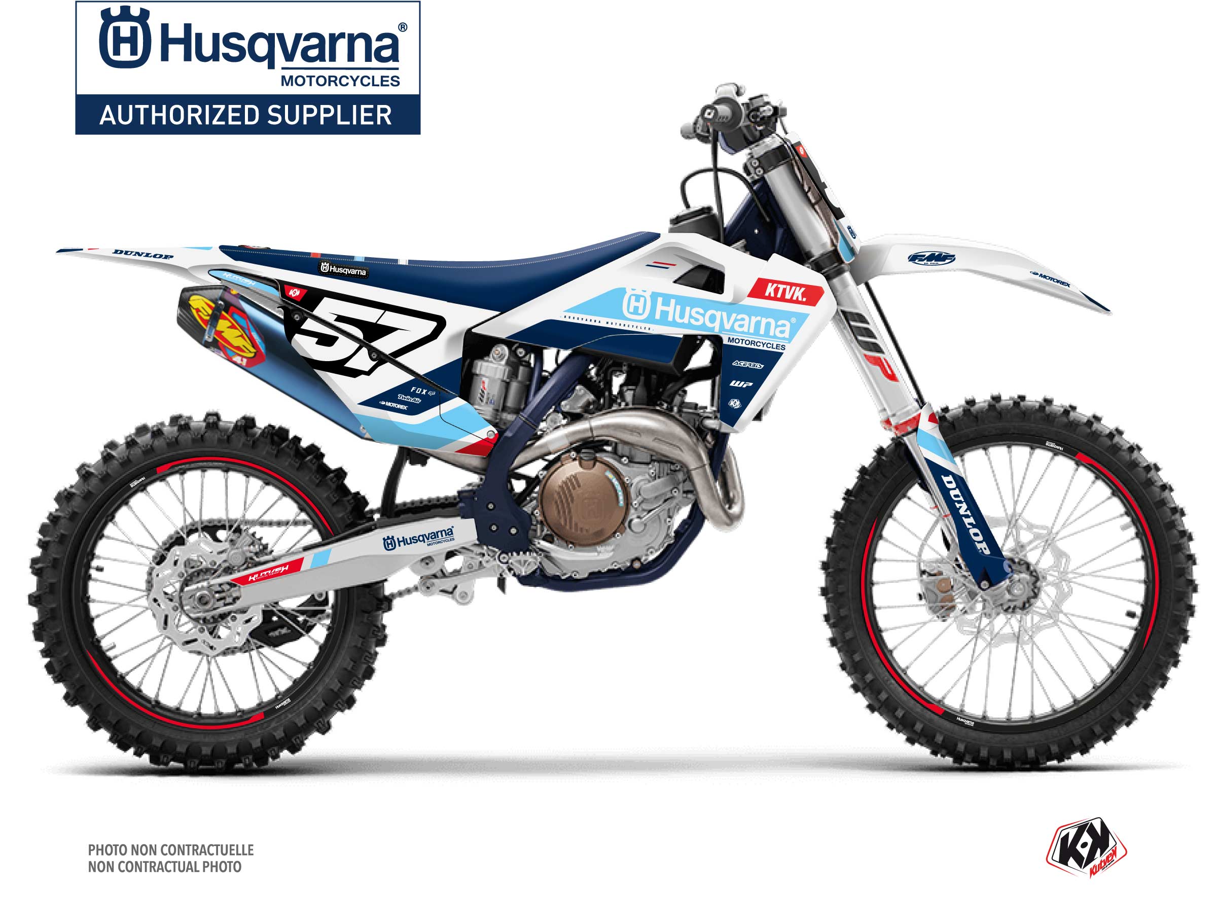 Husqvarna FC 250 Dirt Bike Start Graphic Kit Blue