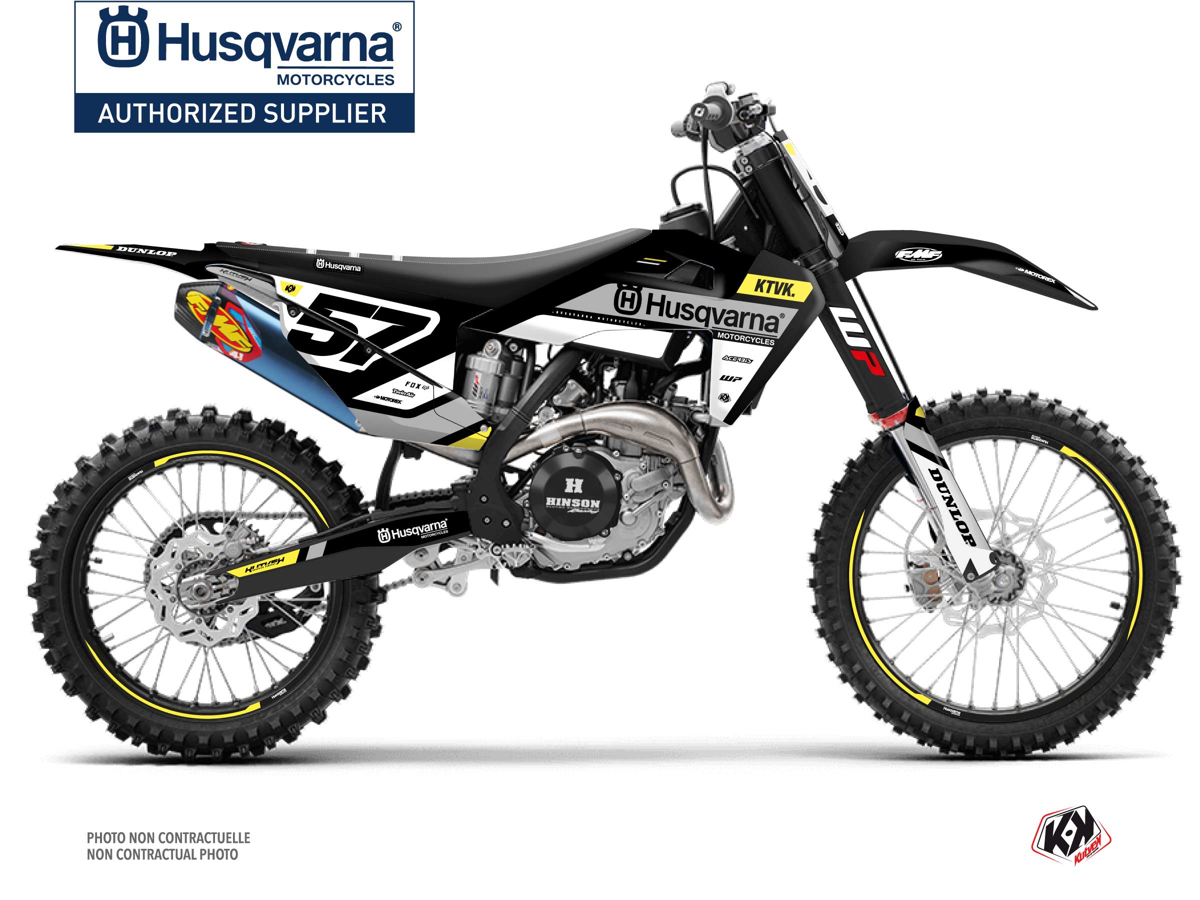 Husqvarna FC 350 Dirt Bike Start Graphic Kit Yellow