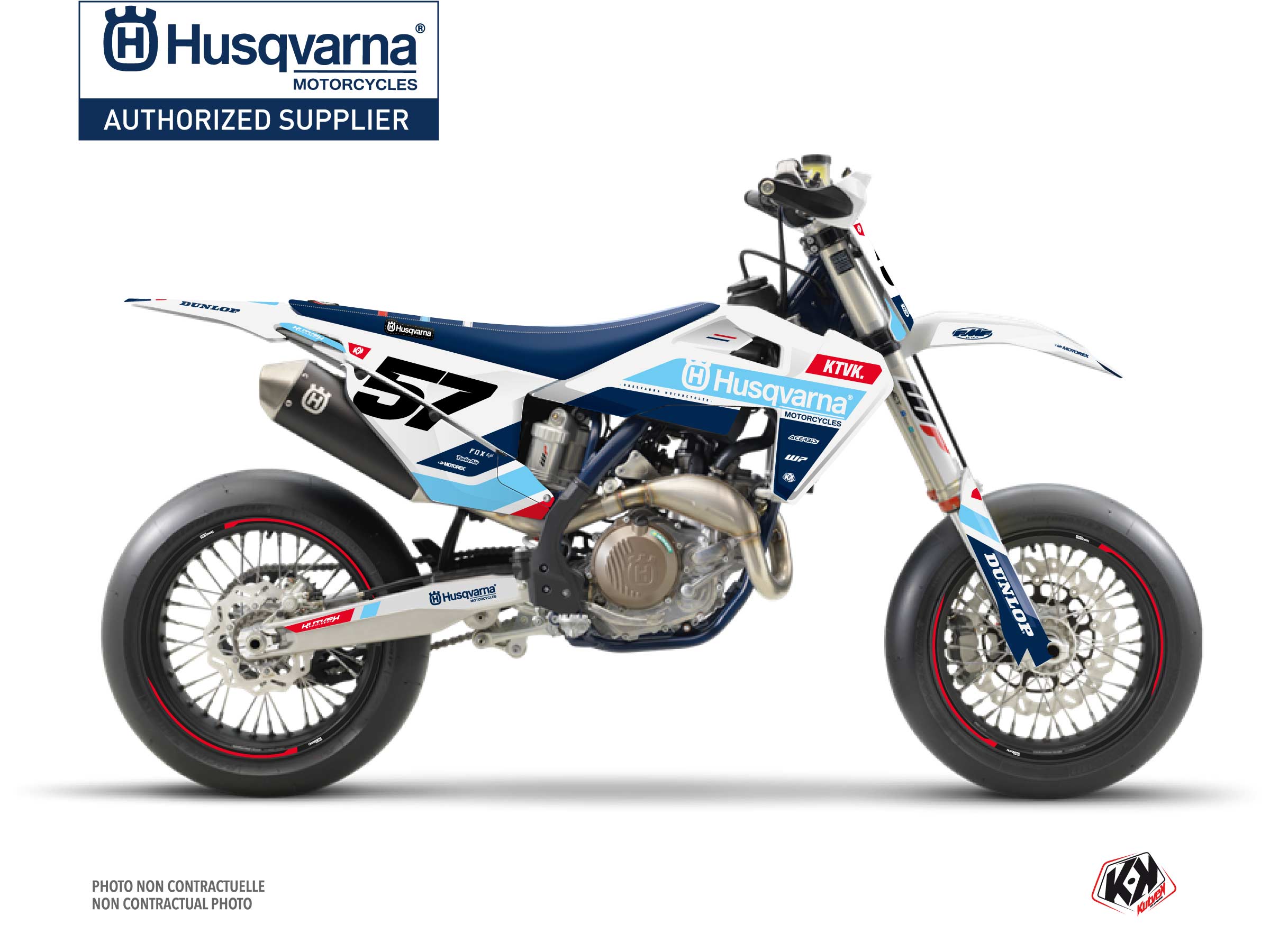 Husqvarna 450 FS Dirt Bike START Graphic Kit Blue