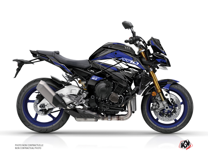 Kit Déco Moto Steel Yamaha MT 10 Noir Bleu