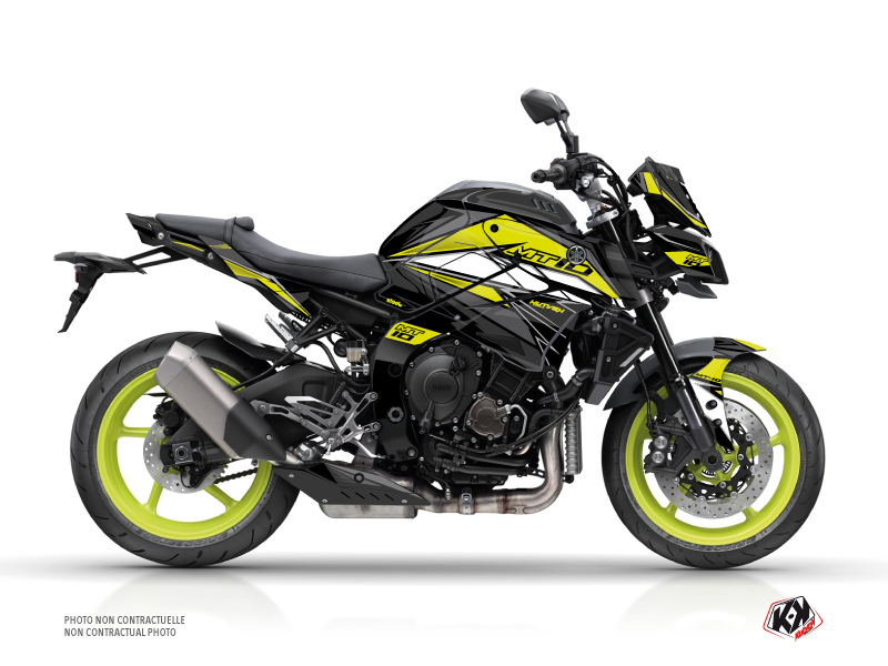 Kit Déco Moto Steel Yamaha MT 10 Noir Jaune