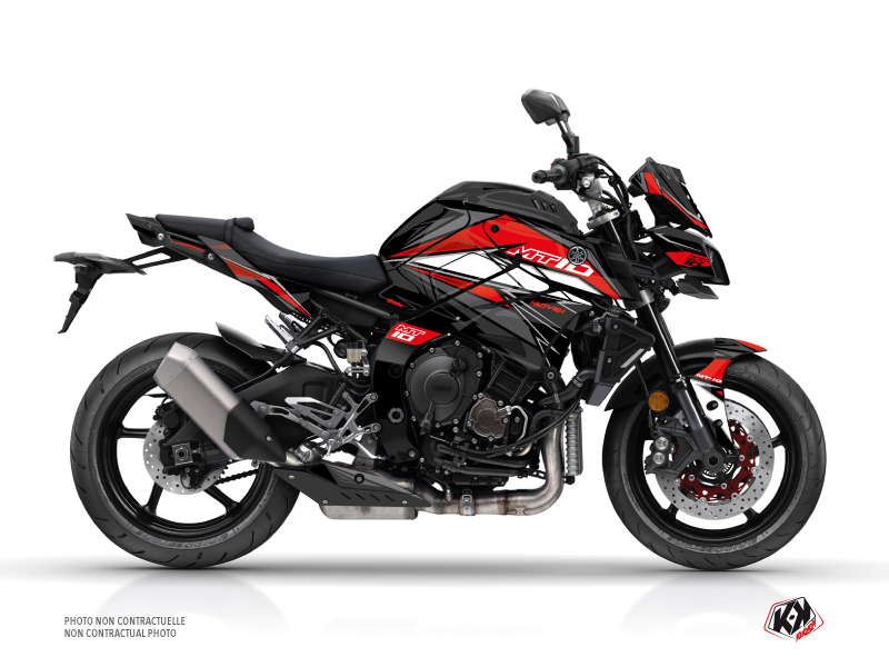 Yamaha MT 10 Street Bike Steel Graphic Kit Black Red