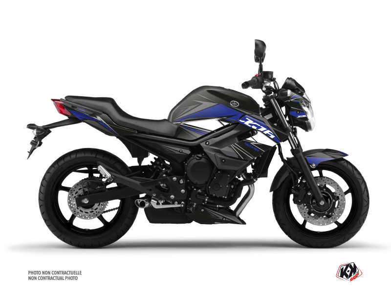 Kit Déco Moto Steel Yamaha XJ6 Noir Bleu