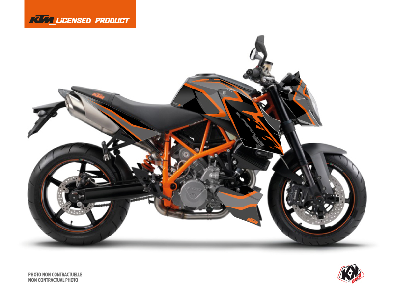 KTM Super Duke 990 Street Bike Storm Graphic Kit Black Orange