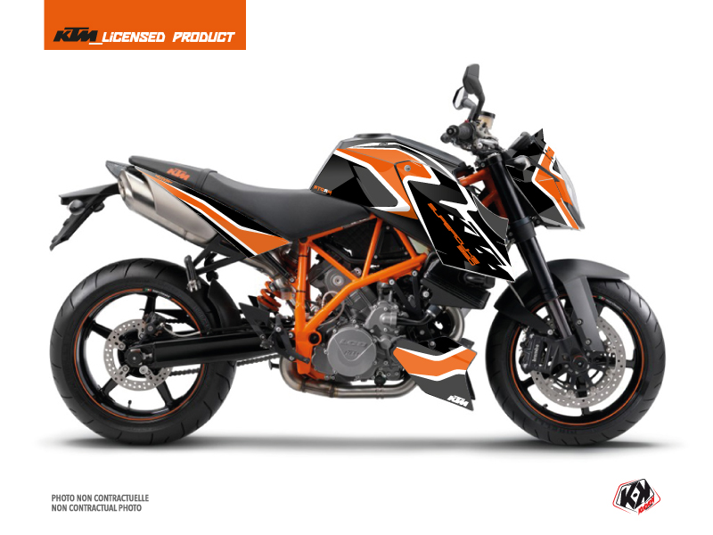 Kit Déco Moto Storm KTM Super Duke 990 Orange Noir