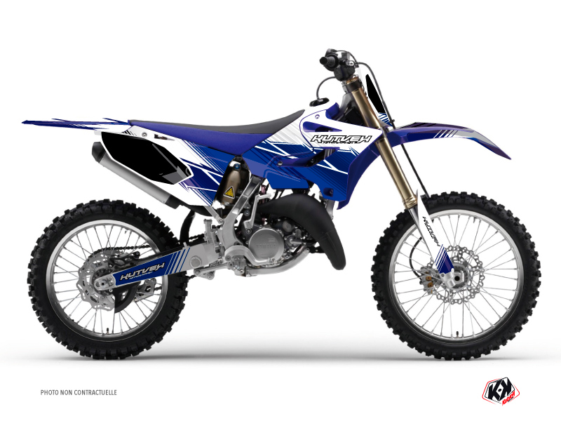 Yamaha 125 YZ Dirt Bike Stripe Graphic Kit Night Blue