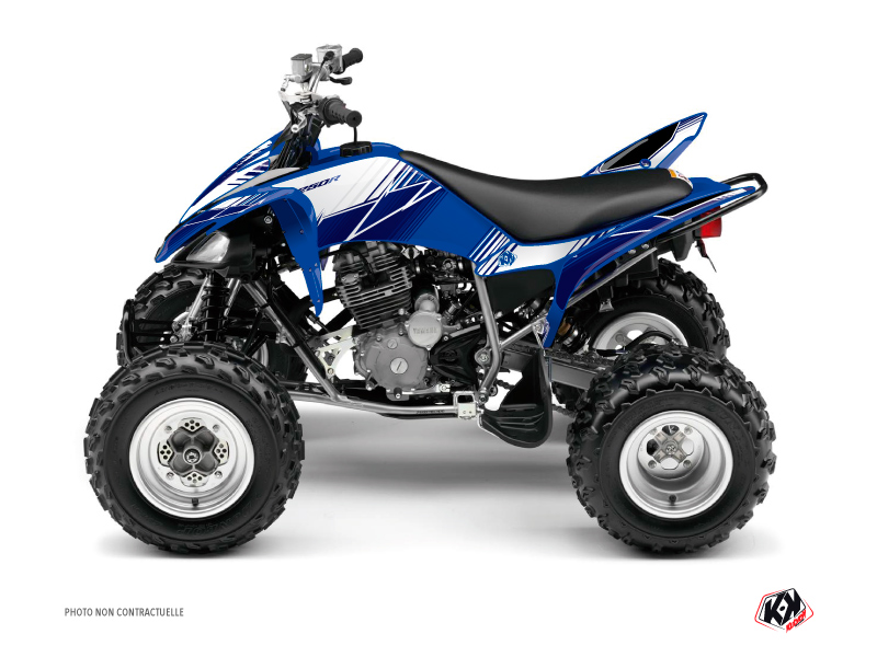 Kit Déco Quad Stripe Yamaha 250 Raptor Bleu Nuit