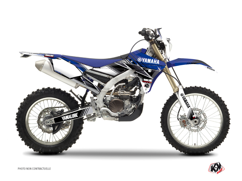 Yamaha 250 WRF Dirt Bike Stripe Graphic Kit Blue