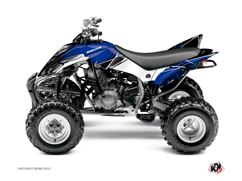 Kit Déco Quad Stripe Yamaha 350 Raptor Bleu