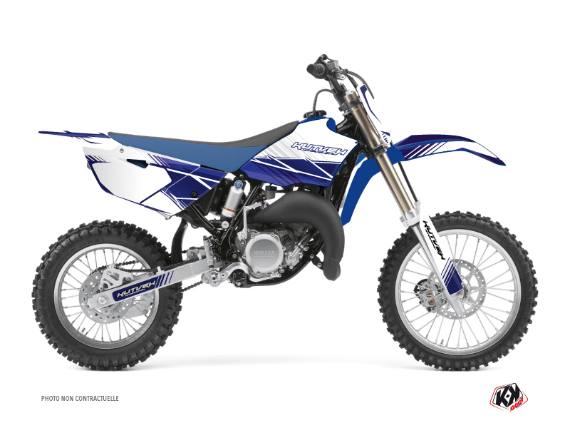 Kit Déco Moto Cross Stripe Yamaha 85 YZ Bleu Nuit