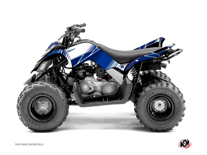 Yamaha 90 Raptor ATV Stripe Graphic Kit Night Blue